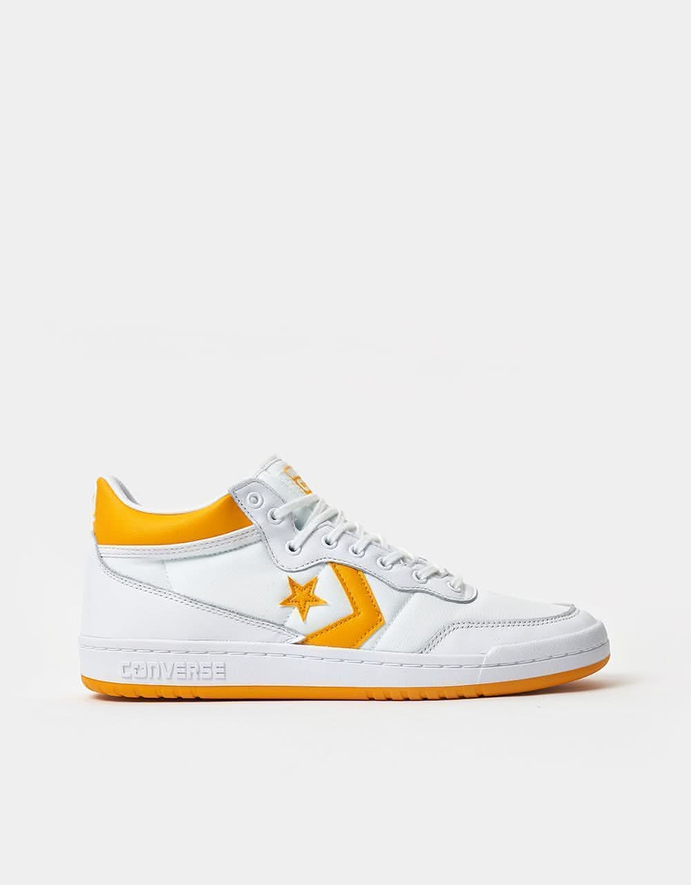 Converse Fastbreak Pro Skate Shoes - White/Light Yellow/White