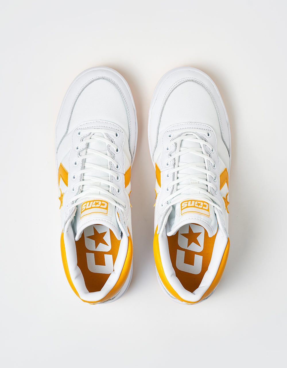 Converse Fastbreak Pro Skate Shoes - White/Light Yellow/White