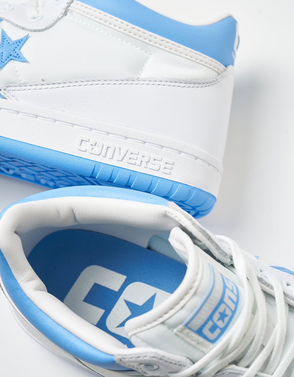 Converse Fastbreak Pro Skate Shoes - White/Lt. Blue/White