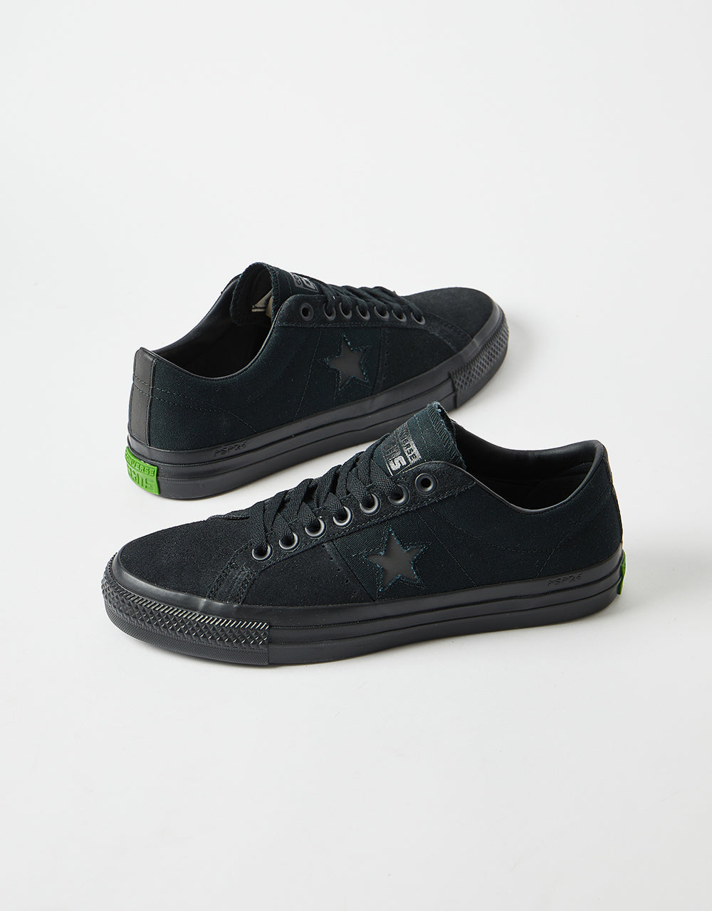 Converse x Sean Greene One Star Pro Skate Shoes - Black/Black/SAP Green