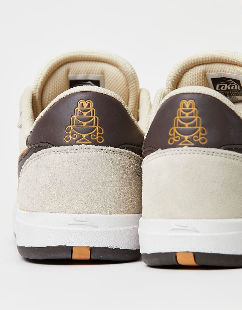 Lakai Terrace Skate Shoes Cream Suede