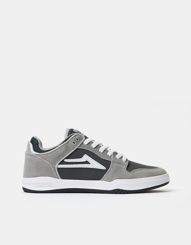 Lakai Telford Low Skate Shoes - Light Grey Suede