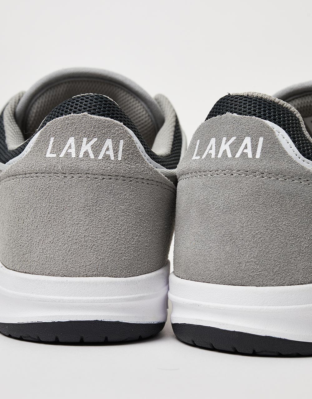 Lakai Telford Low Skate Shoes - Light Grey Suede