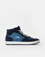 Lakai Villa Skate Shoes - Slate/Navy Suede