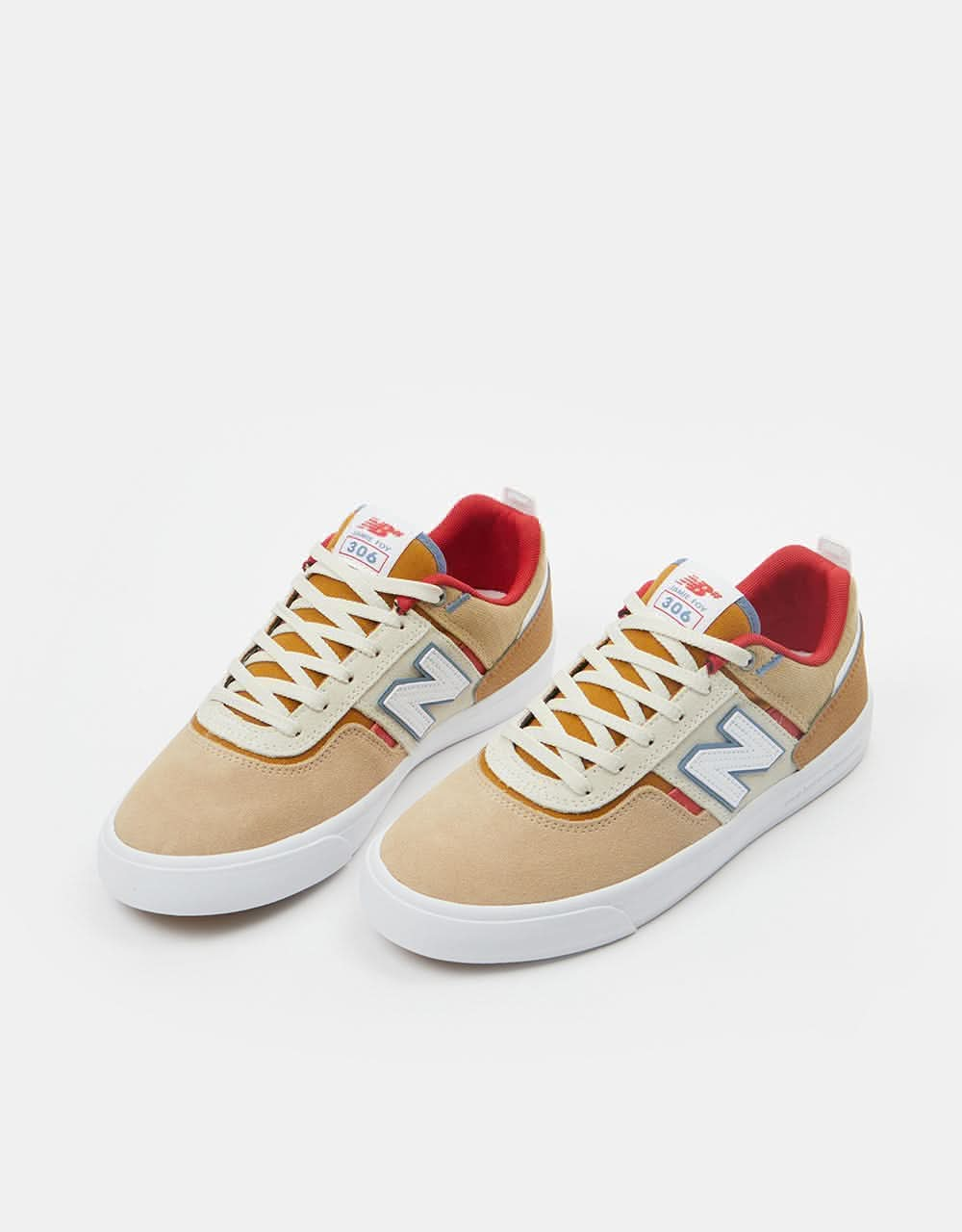 New Balance Numeric 306 Skate Shoes - Tan/Red