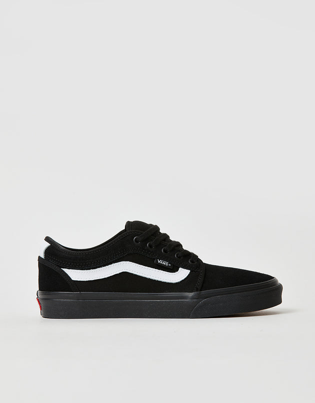 Vans Chukka Sidestripe Skate Shoes -  Black/Black/White
