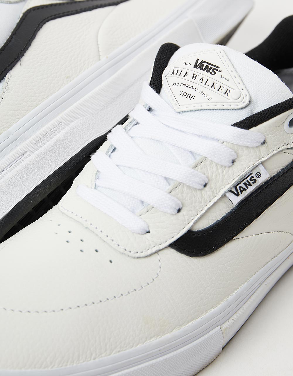 Vans Kyle Walker Skate Shoes -  Leather True White/Black