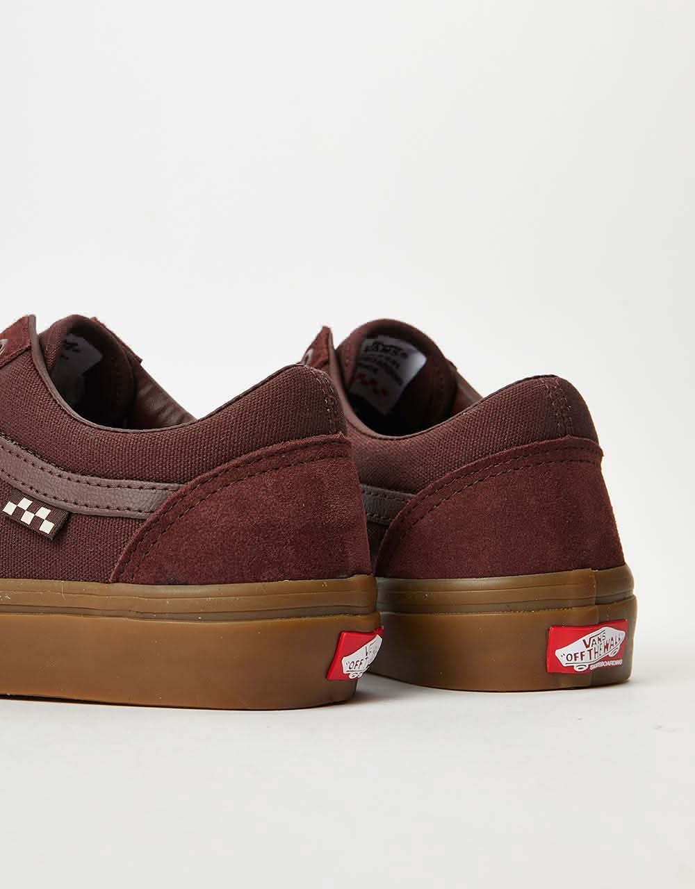 Vans Skate Old Skool Skate Shoes Dark Red/Gum