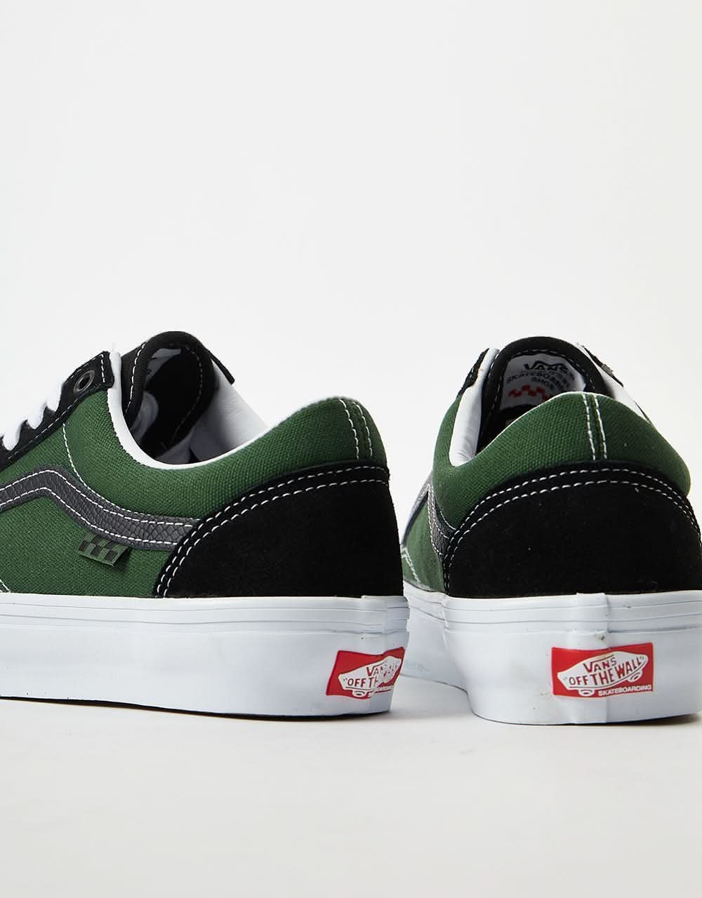 Vans Skate Old Skool Skate Shoes - Safari Black/Greenery