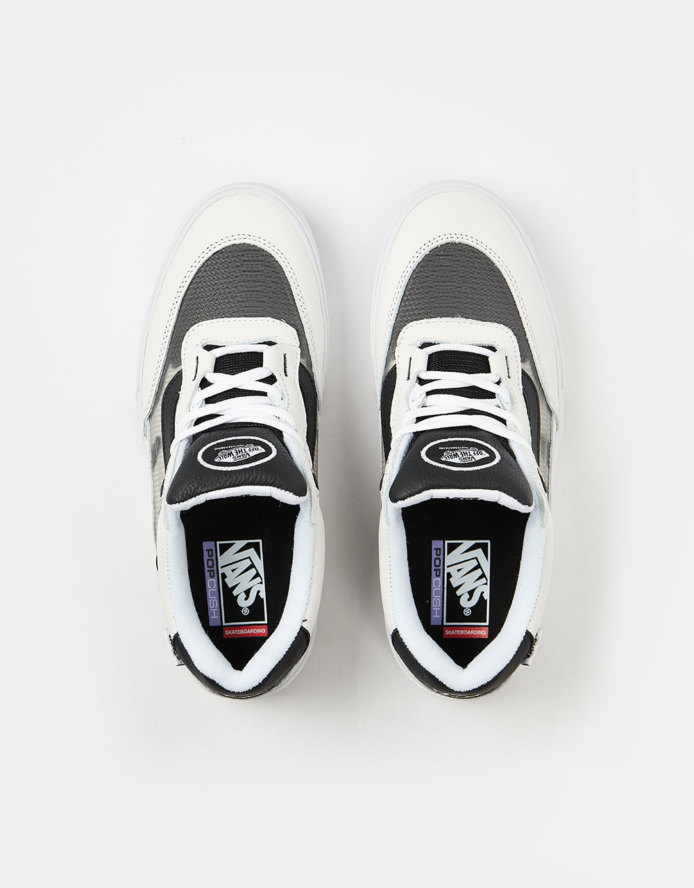 Vans Wayvee Skate Shoes -  Leather True White/Black