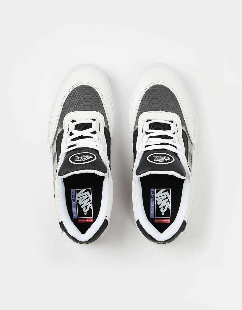 Vans Wayvee Skate Shoes Leather True White/Black