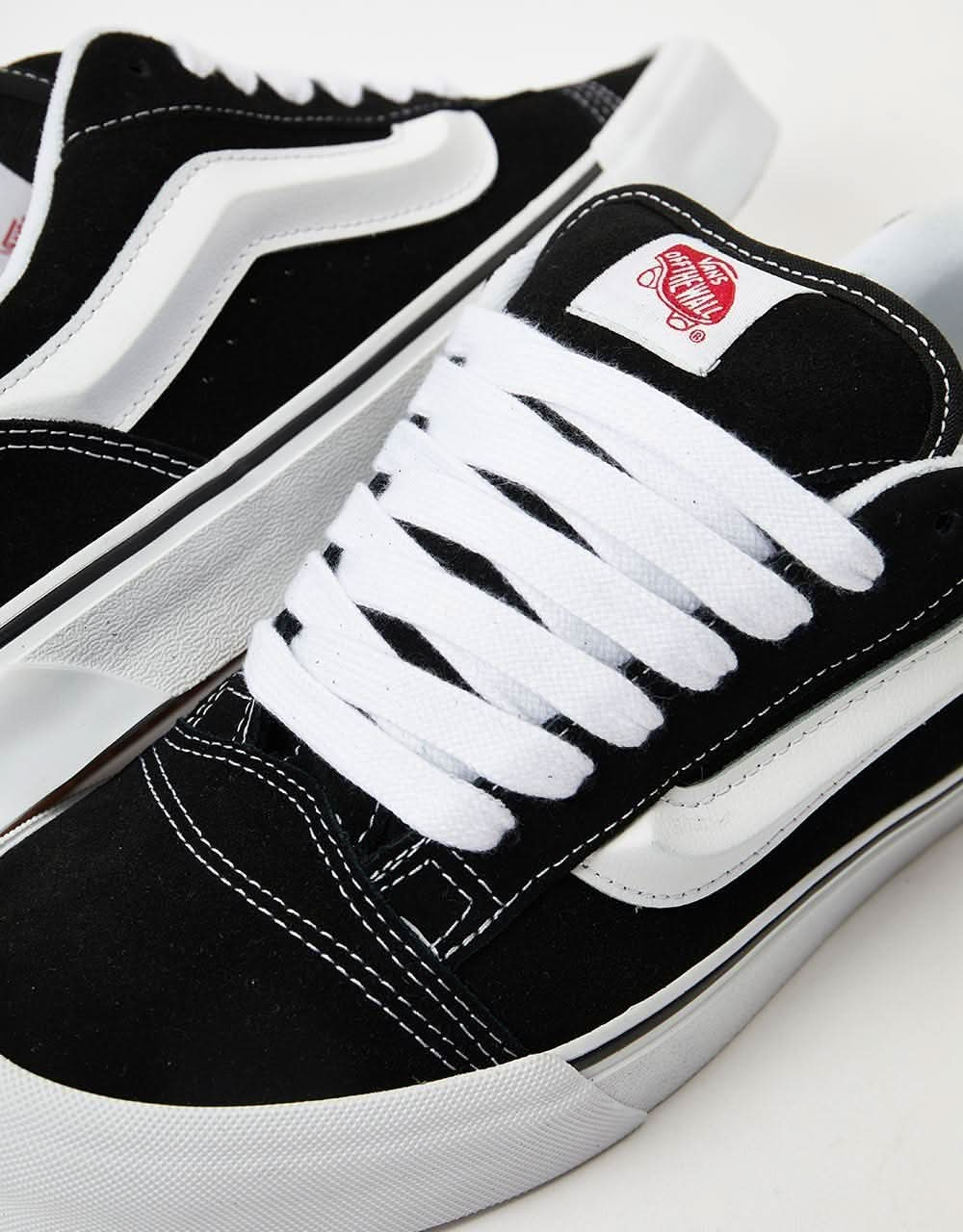 Vans Knu Skool Skate Shoes -  Black/True White