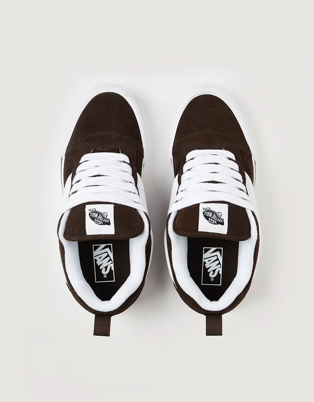 Vans Knu Skool Skate Shoes Brown/White
