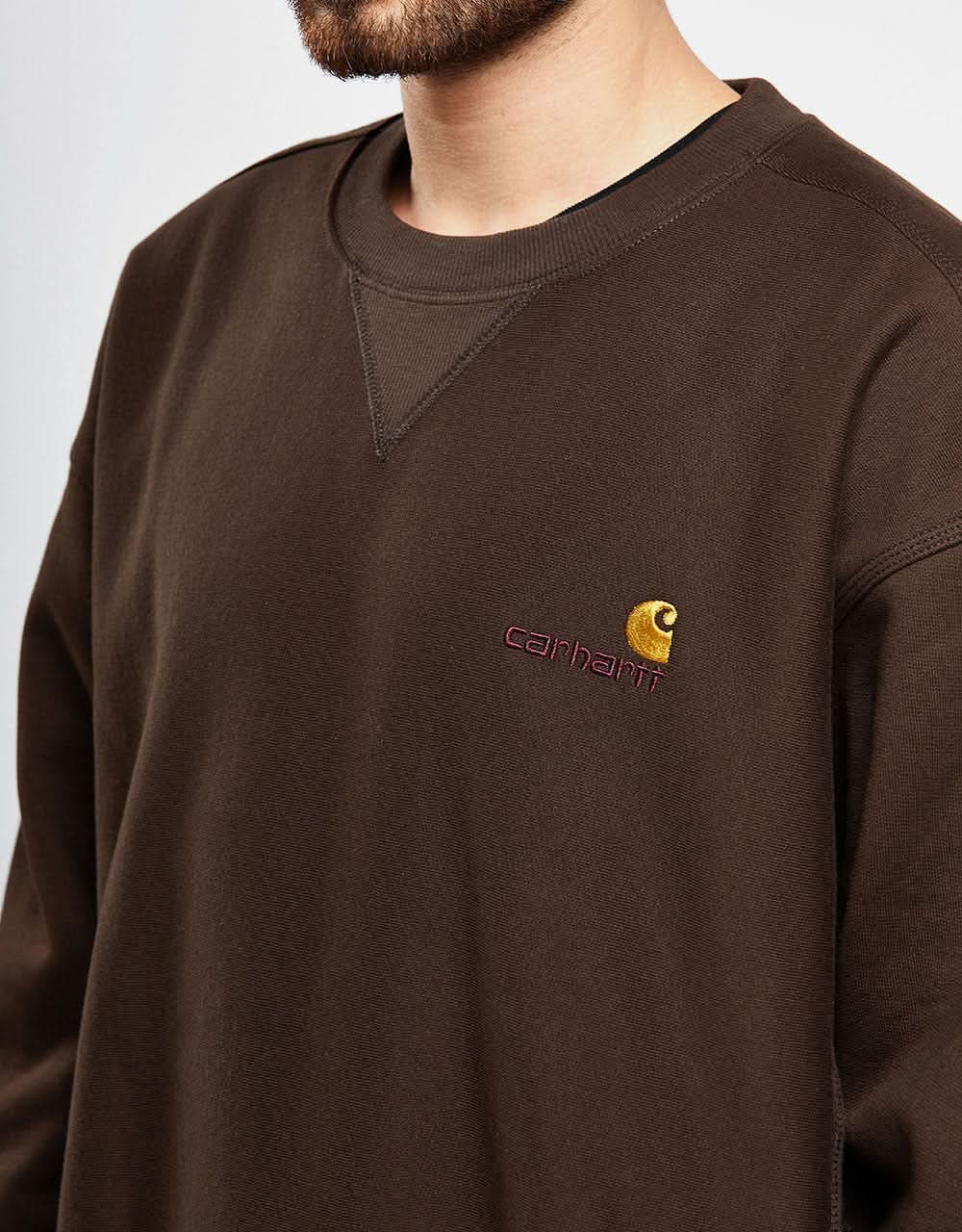 Wip carhartt sweatshirt tobacco Clearance