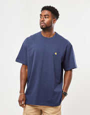 Carhartt WIP Chase T-Shirt - Blue/Gold