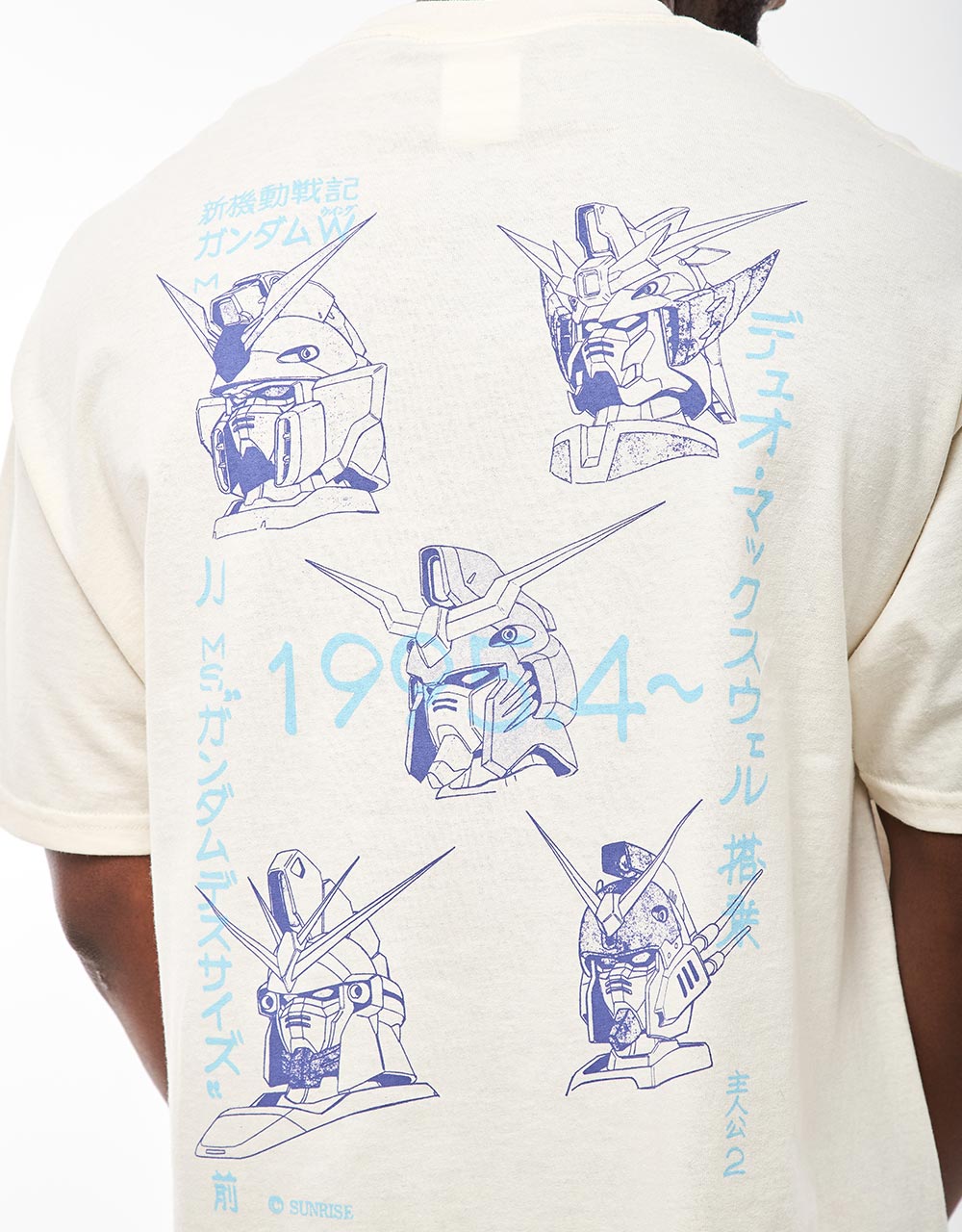 HUF x Gundam Wing Gundam Wing Heads T-Shirt - Bone