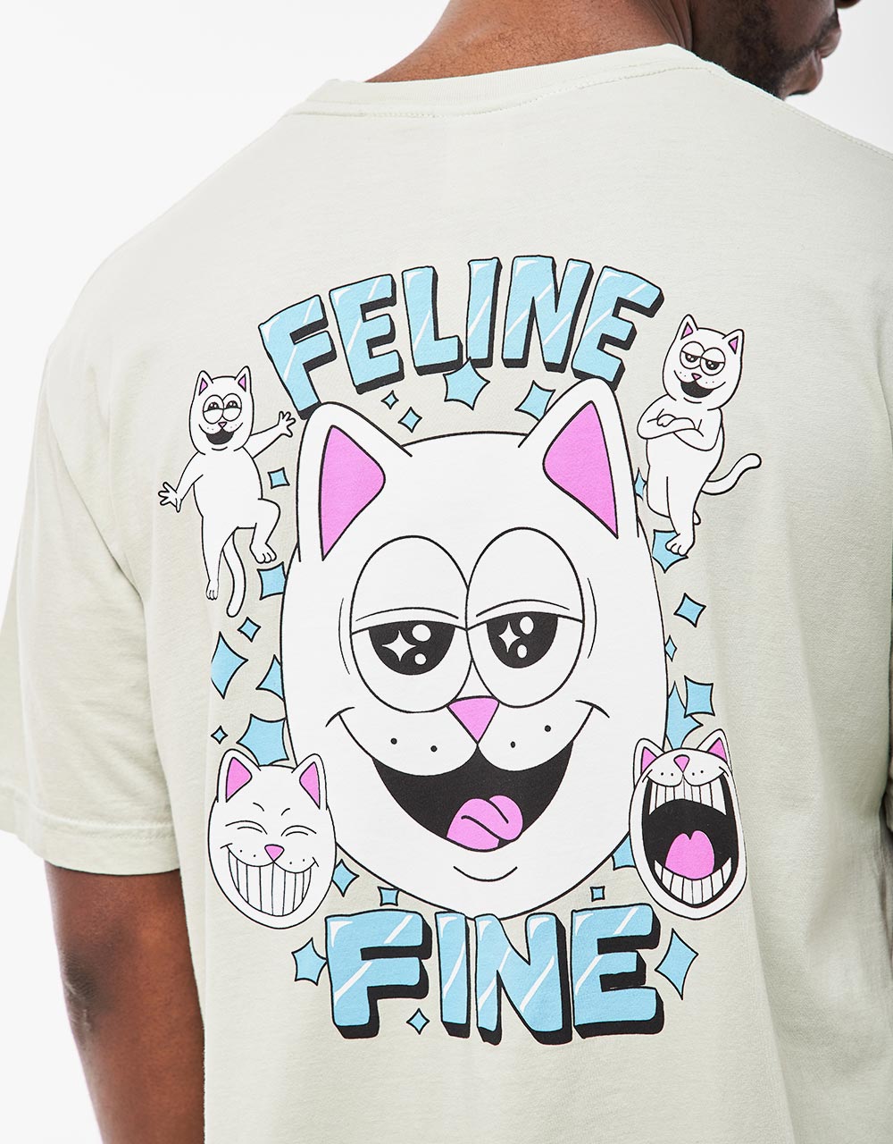 RIPNDIP Feline Fine T-Shirt - Sage