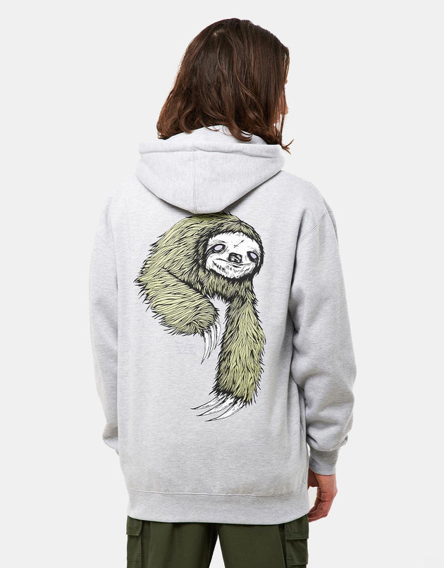 Welcome Sloth Pullover Hoodie - Heather/Sage
