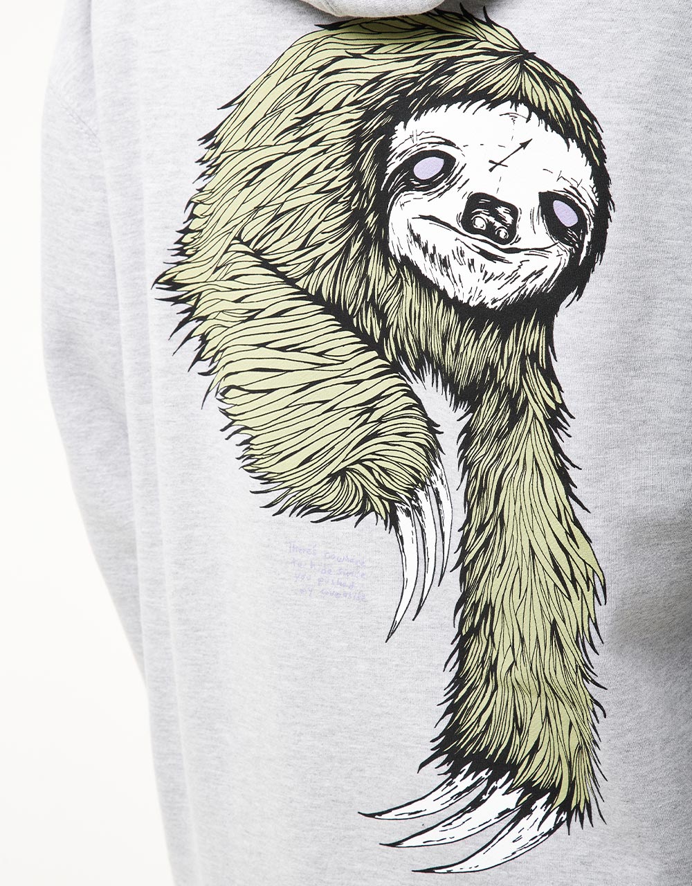 Welcome Sloth Pullover Hoodie - Heather/Sage