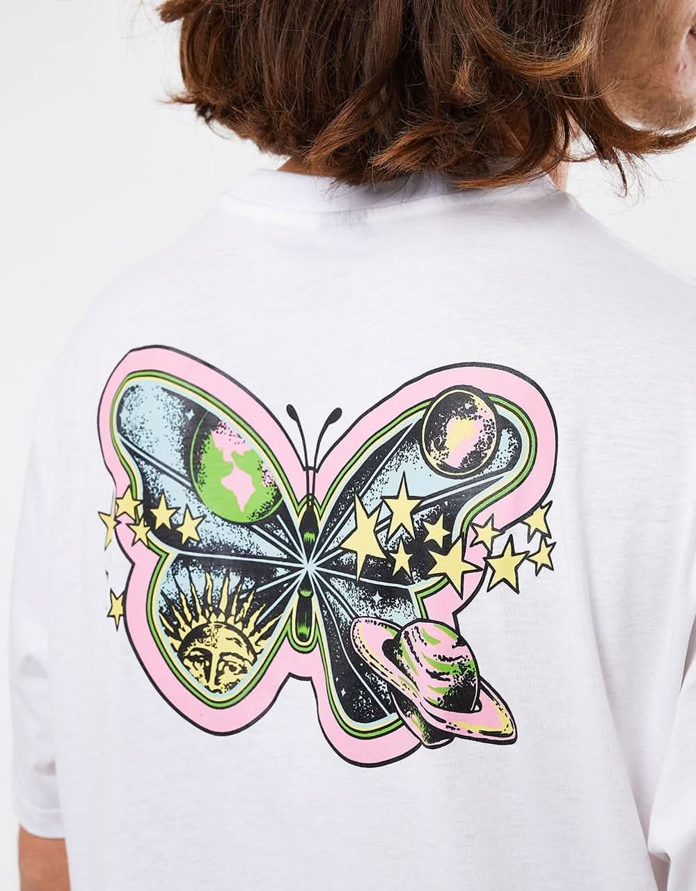 Santa Cruz Galactic Butterfly UK EXCLUSIVE T- Shirt - White