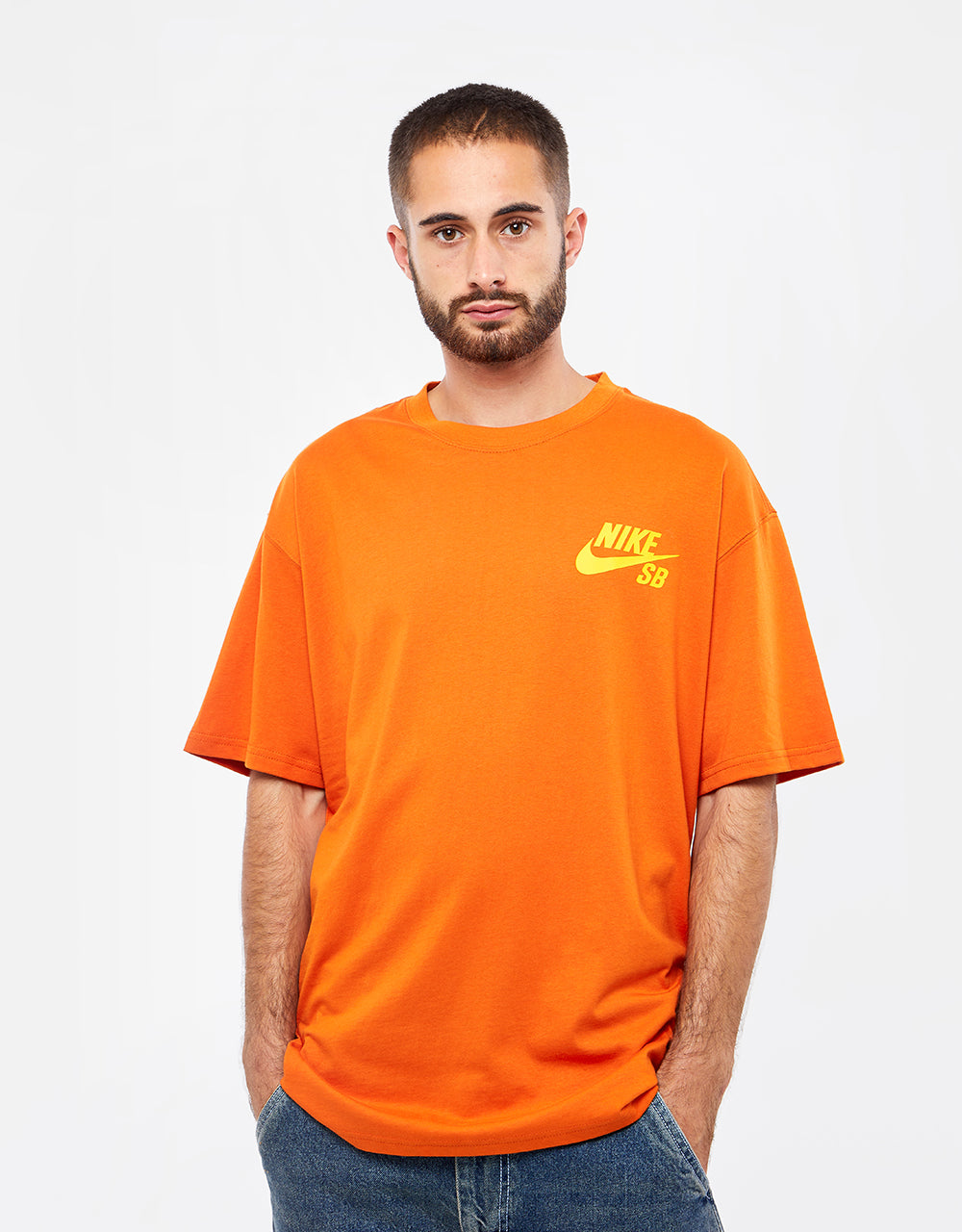 Nike SB Logo T-Shirt - Campfire Orange