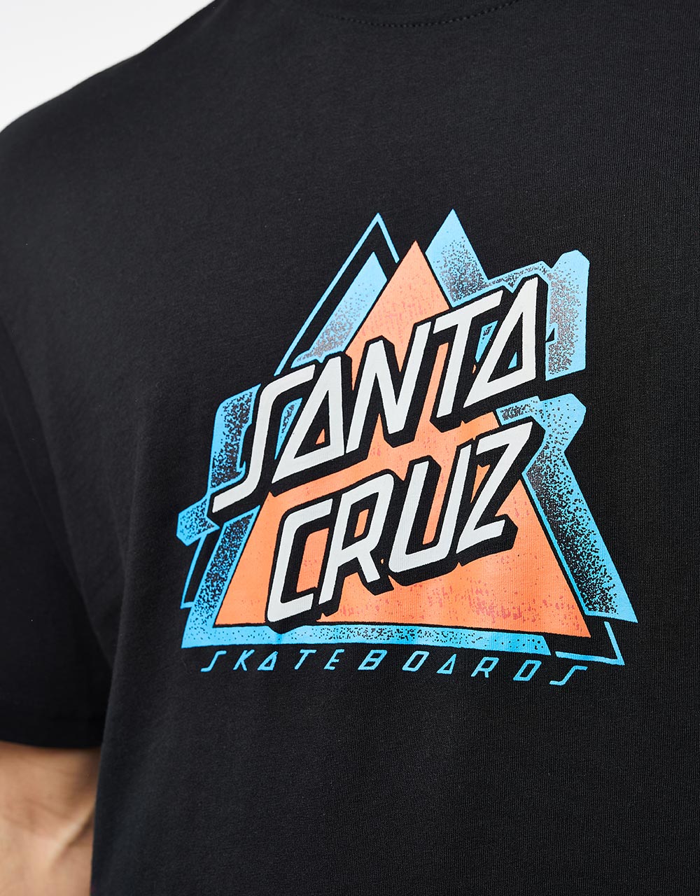 Santa Cruz Split Not A Dot Front T-Shirt - Black