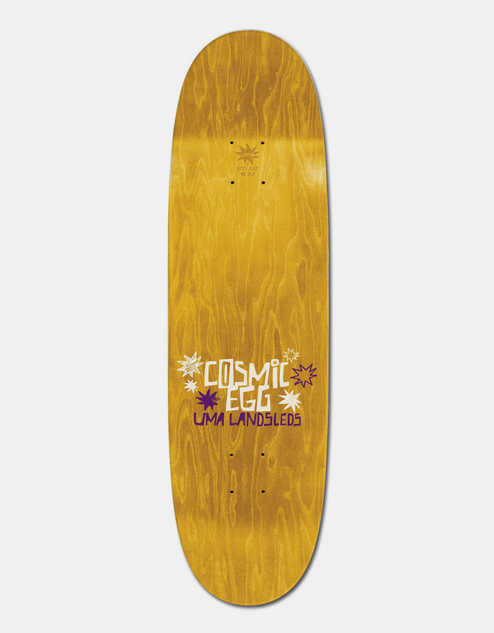 UMA Landsleds Cosmic Egg Skateboard Deck - 9"