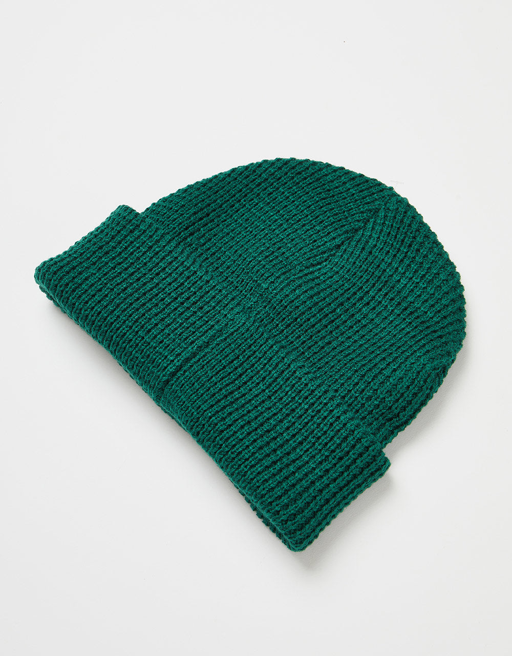 Route One Recycled Waffle Fisherman Beanie - Forest Green