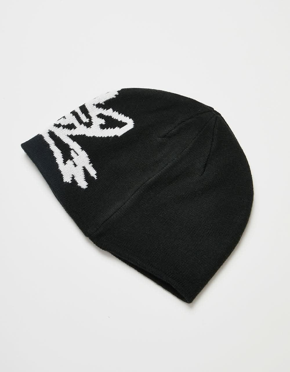 Route One Croak Cuffless Beanie - Black/White