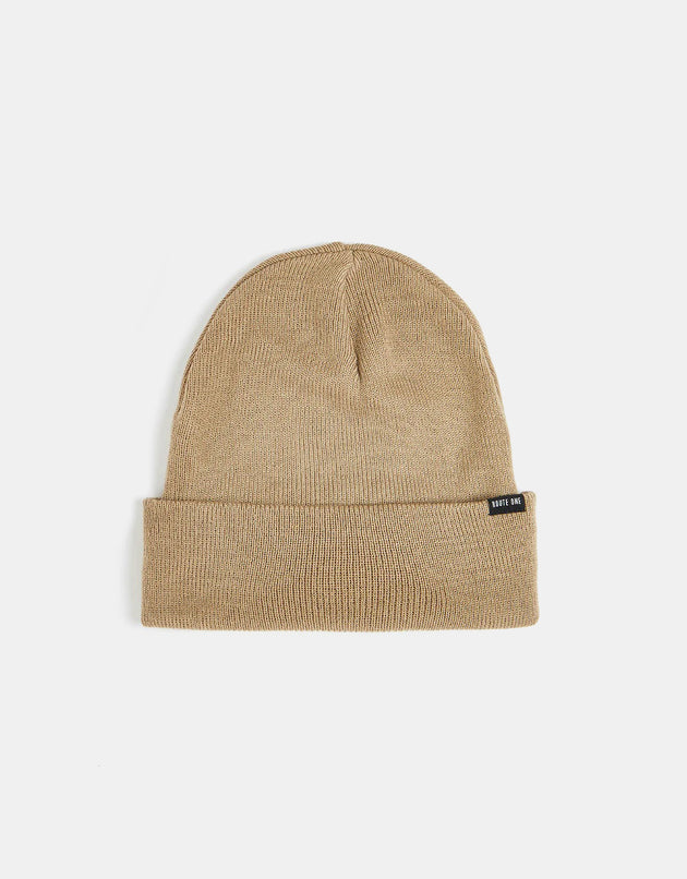 Route One Recycled NY Cuff Beanie - Desert Taupe