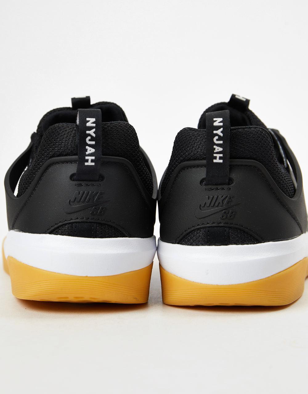 Nike SB Zoom Nyjah 3 Skate Shoes - Black/White-Black-White-Gum Lt Brown
