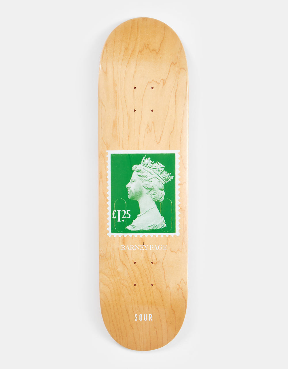 Sour Solution Barney Stamp Skateboard Deck - 8.5"