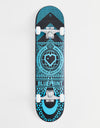 Blueprint Home Heart Black/Blue Complete Skateboard - 7.75"