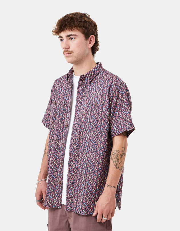 Patagonia Back Step S/S Shirt - Intertwined Hands/Evening Mauve
