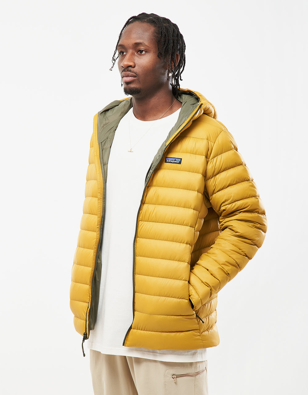 Patagonia Down Sweater Hoody - Cabin Gold
