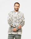 Route One Navajo Heavyweight Flannel Shirt - Pine/Natural