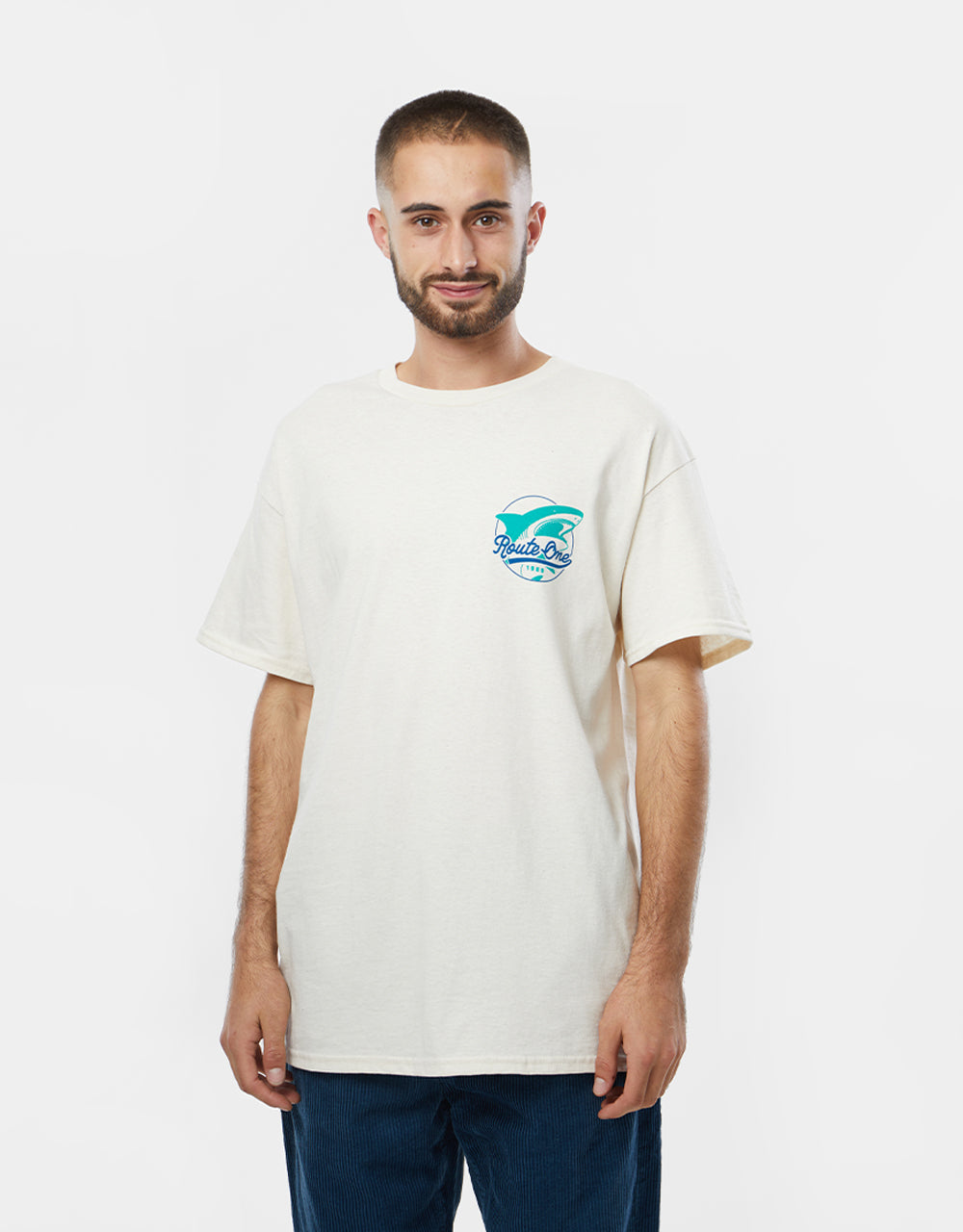 Route One Great White T-Shirt - Natural