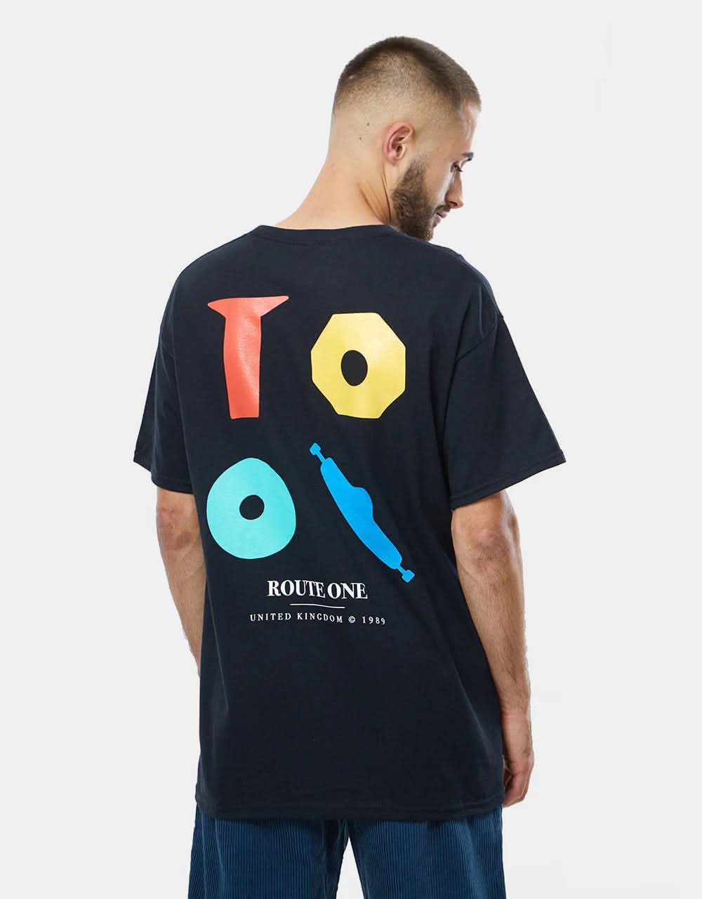 Route One Pieces T-Shirt - Black