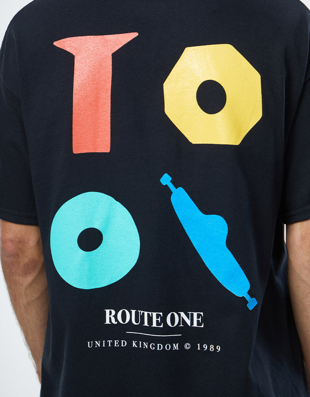 Route One Pieces T-Shirt - Black