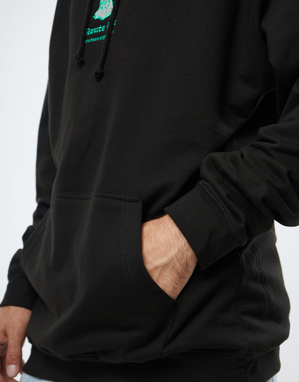 Route One Melt Pullover Hoodie - Black
