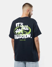 Route One Illusion T-Shirt - Black
