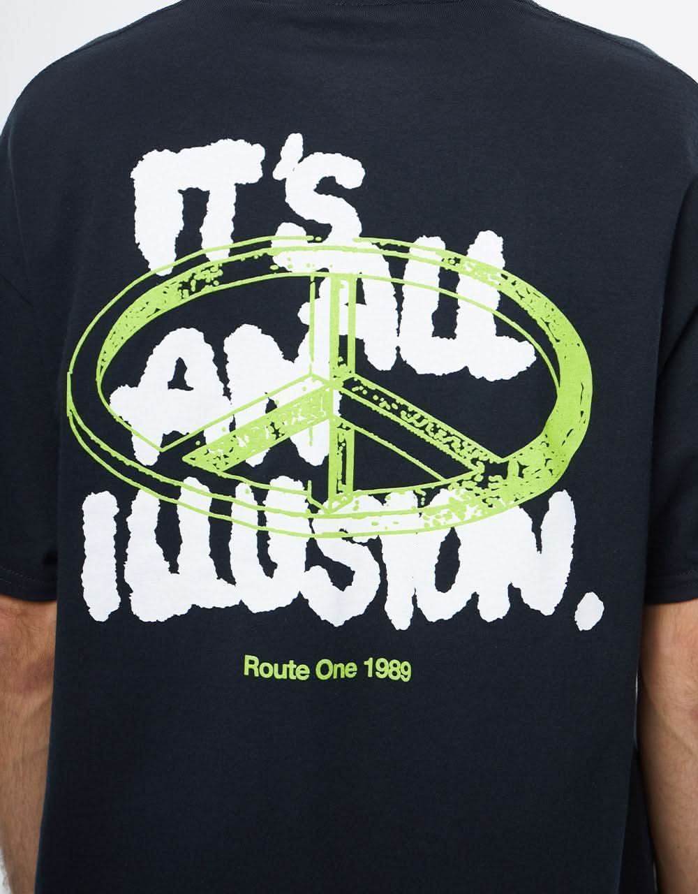 Route One Illusion T-Shirt - Black
