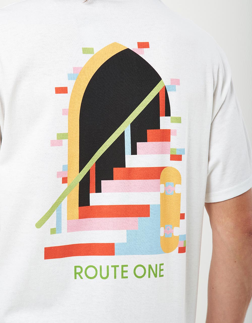 Route One Stairway T-Shirt - White