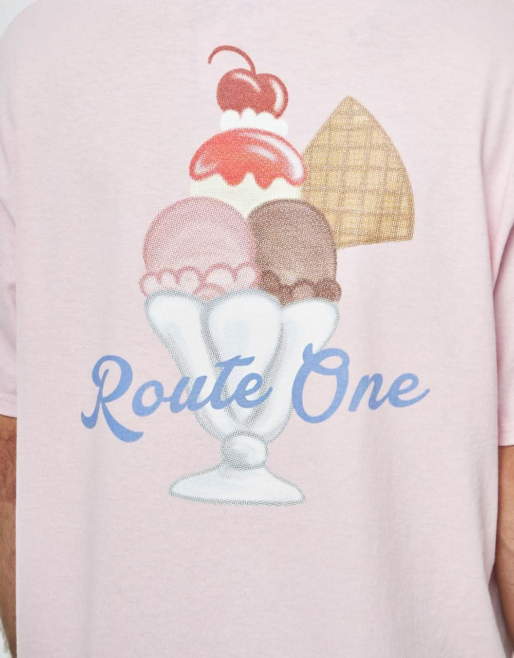 Route One Sundae T-Shirt - Light Pink