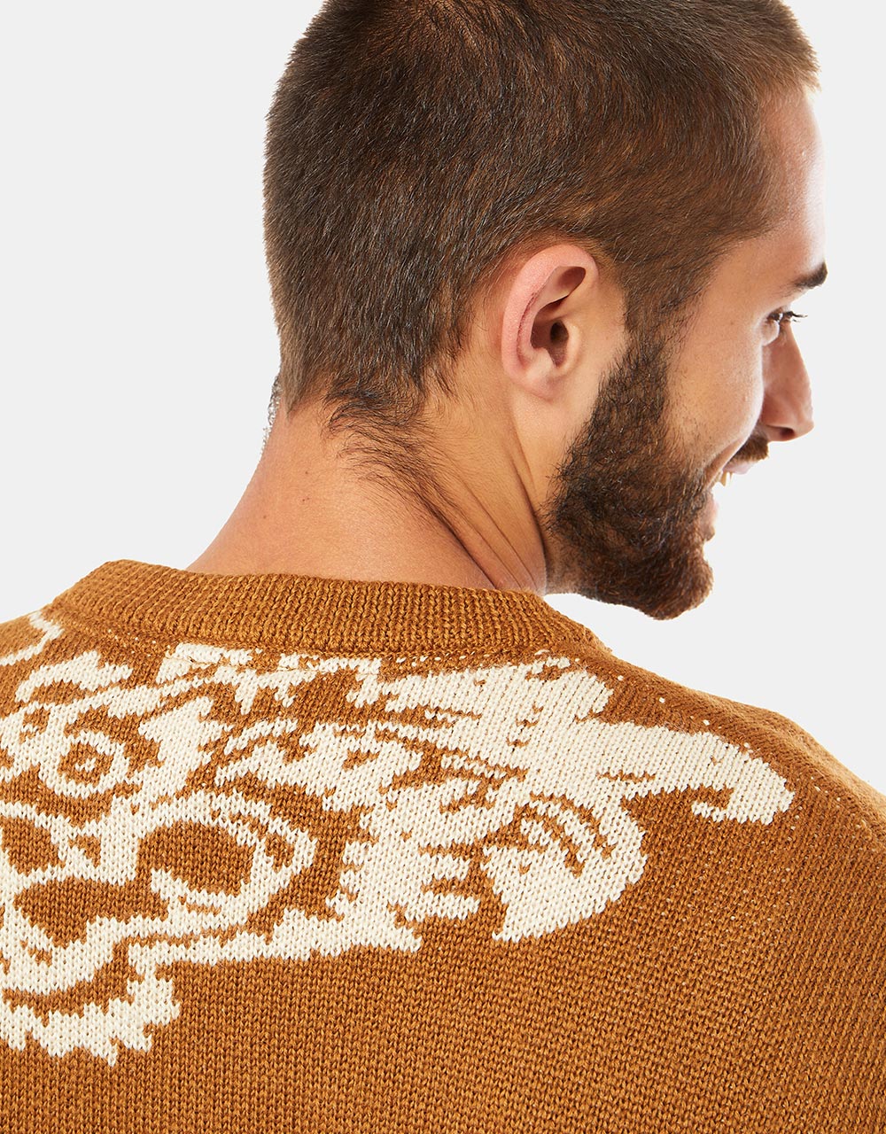 Route One Dragon Knitted Sweater - Gingerbread