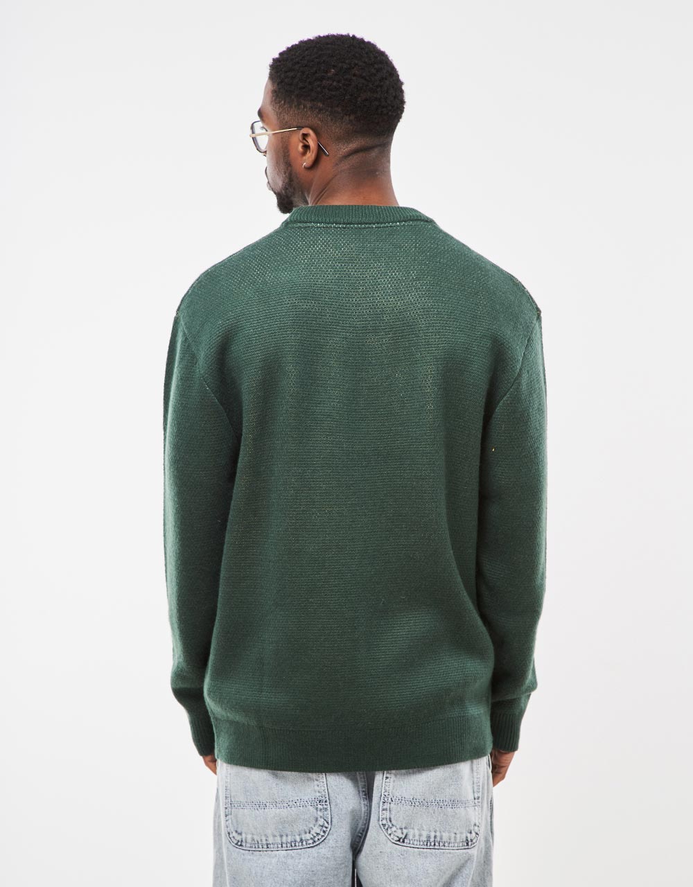 Route One Duck Knitted Sweater - Forest Green