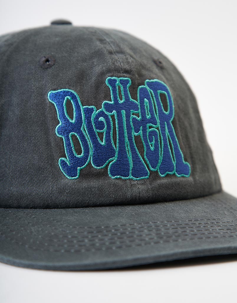 Butter Goods Tour 6-Panel Cap - Washed Black
