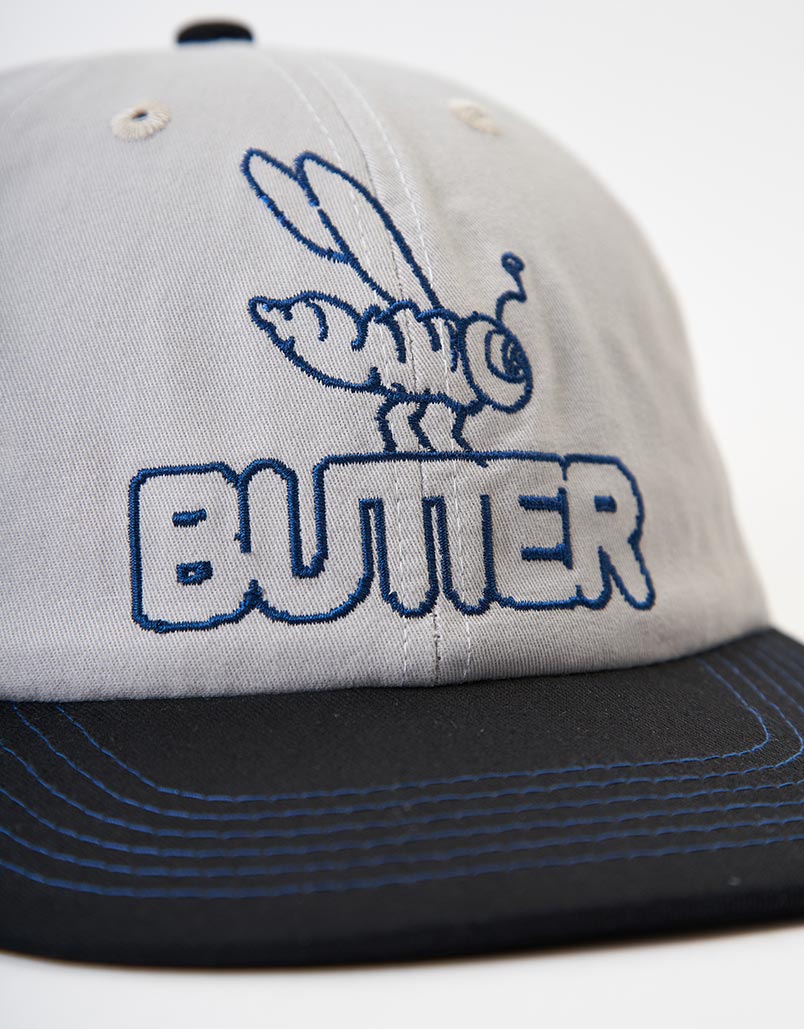 Butter Goods Critter 6-Panel Cap - Grey/Black