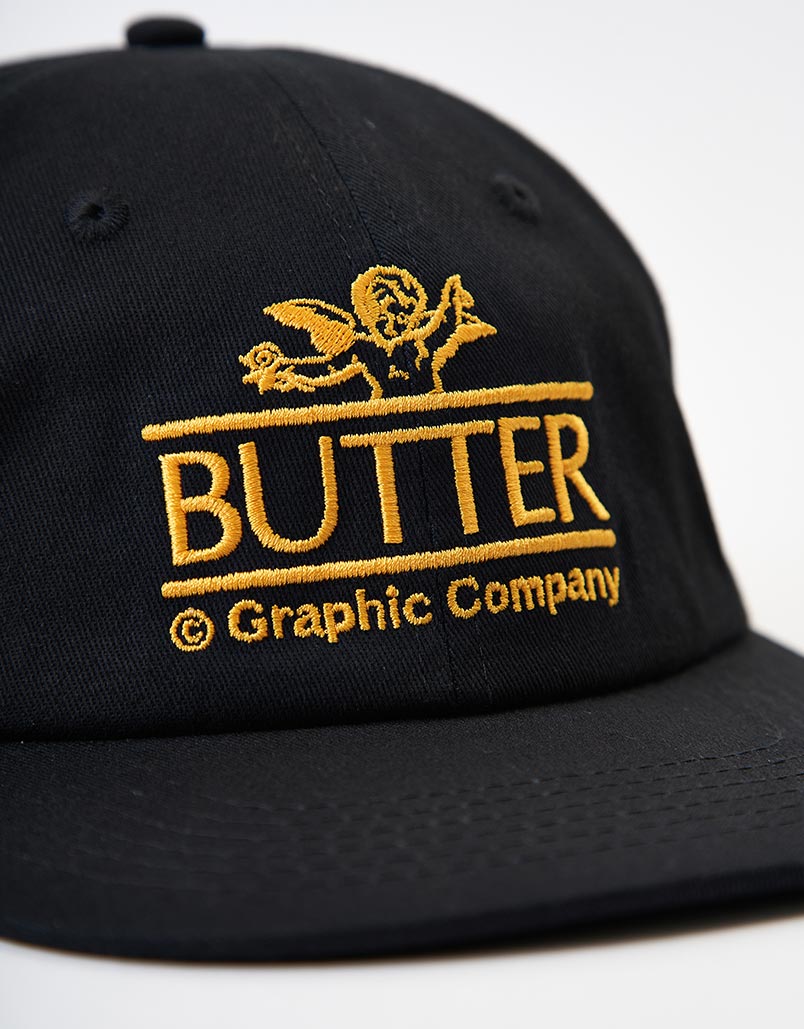 Butter Goods Cherub 6-Panel Cap - Black