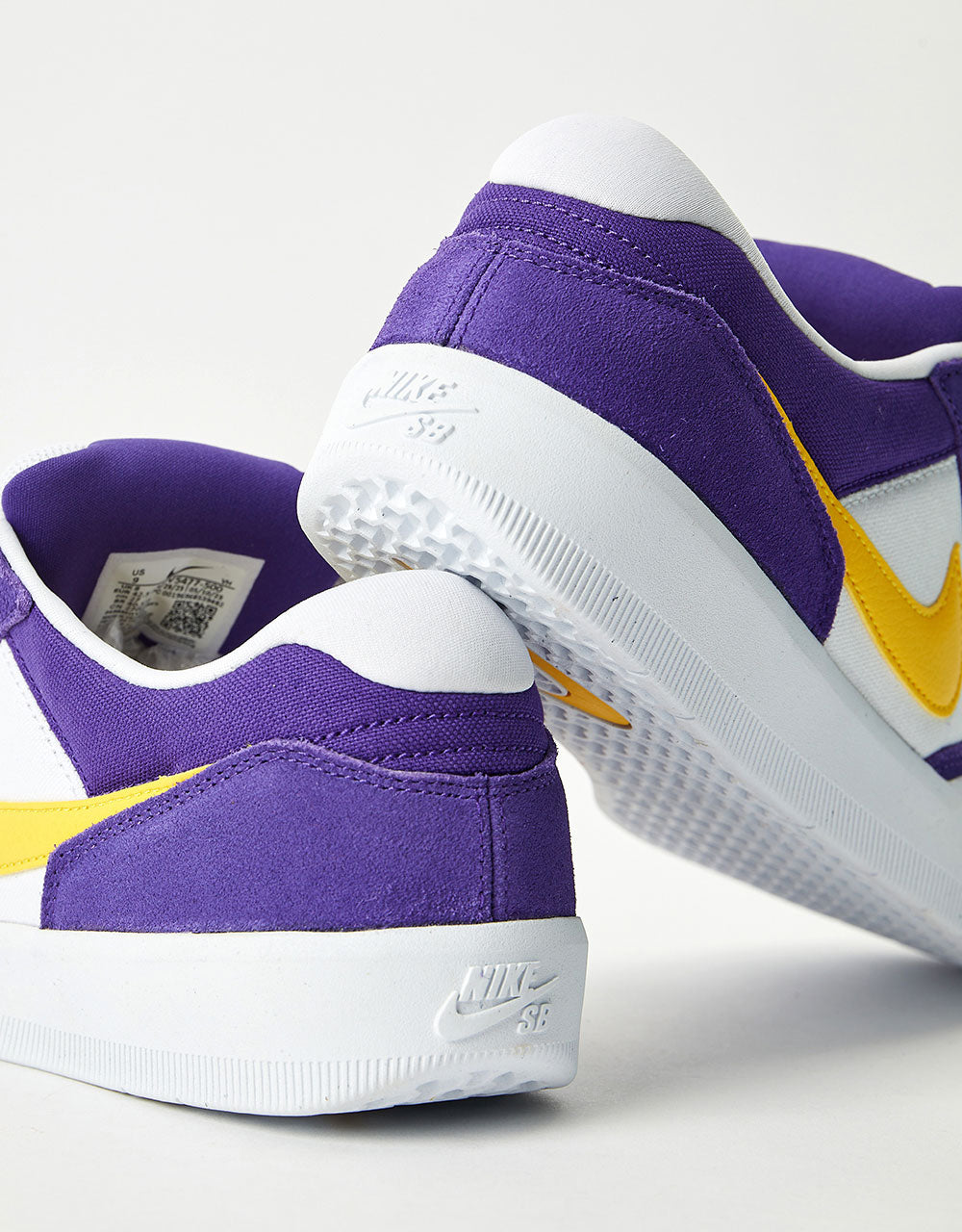 Nike SB Force 58 Skate Shoes - Court Purple/Amarillo-White-White